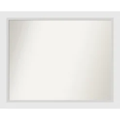 Amanti Art Blanco White Non-Beveled Wood Bathroom Wall Mirror -Home Furniture GUEST e088fbef fd0a 4dbc a273 079e9f91e068