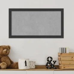 Amanti Art Mezzanotte Black Wood Framed Magnetic Board -Home Furniture GUEST e1483c7c d32d 4ae0 a495 56d50d671507
