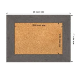 Amanti Art Rustic Plank Framed Corkboard, Natural Cork -Home Furniture GUEST e381913f f0e5 4485 8ab3 8c41921232a3