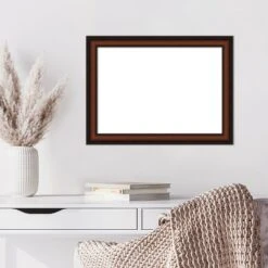 Amanti Art Cyprus Walnut Narrow Framed Dry Erase Magnetic Board -Home Furniture GUEST e4291d5b 5b0d 4fdf a2bc c761c8ce0293