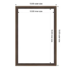 Amanti Art Hardwood Wedge Mocha Framed Dry Erase Magnetic Board -Home Furniture GUEST e4300b58 bf82 4fa2 97c8 e5d557c9dac8
