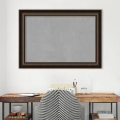 42"x30" Villa Framed Magnetic Board Oil Rubbed Bronze - Amanti Art: Wall Mount, Metal, Home & Office Decor -Home Furniture GUEST e64e7904 4e9d 42ca 9374 3249b3a188e8