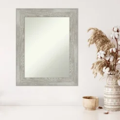 24" X 30" Non-Beveled Dove Gray Wash Wall Mirror - Amanti Art -Home Furniture GUEST e6b5679d ef27 4d6e ad7b 5e5181ec92ea