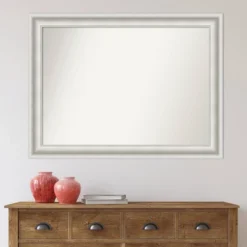44" X 33" Non-Beveled Parlor White Wall Mirror - Amanti Art -Home Furniture GUEST e872f0c2 5944 4858 b67d 17d89be03a16