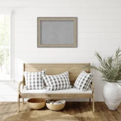 Amanti Art 33"x25" Framed Magnetic Board Fleur Champagne Silver : Metal Wall Mount, Office Décor -Home Furniture GUEST e8877278 beae 4e8b a4d2 635342c72683