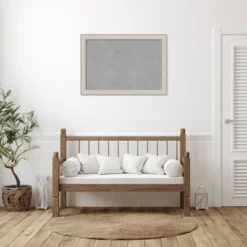 40"x28" Cottage Framed Magnetic Board White/Silver - Amanti Art: Wall Mount, Metal, Home & Office Decor -Home Furniture GUEST ecb26a8b 7357 410b a94f 250a30e76480