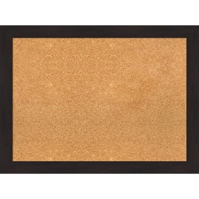 Amanti Art Furniture Espresso Narrow Framed Corkboard, Natural Cork 7 Amanti Art Furniture Espresso Narrow Framed Corkboard, Natural Cork - Image 5