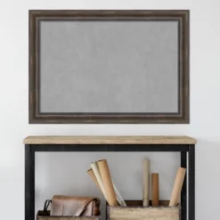 Amanti Art Rustic Pine Brown Framed Magnetic Board 41 X 29 In. -Home Furniture GUEST efd0acd7 6af0 4c5b add2 341ad041e460