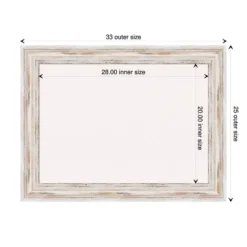 Amanti Art Alexandria Wood Framed Corkboard, White Cork -Home Furniture GUEST f0c42108 cfc4 4e93 adef 3907b7c960b3