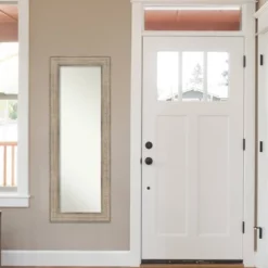 20" X 54" Non-Beveled Trellis Silver Wood On The Door Mirror - Amanti Art -Home Furniture GUEST f19d451a 68a2 4f7f a18c b275a4973bbe