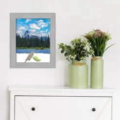 Amanti Art Vista Brushed Nickel Narrow Picture Frame -Home Furniture GUEST f298e376 f35b 47ff a3b9 2919559b79dc