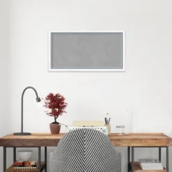 26"x14" Morgan Framed Magnetic Board White/Blue - Amanti Art -Home Furniture GUEST f427a3fd 46cf 4021 8dbb 79f887931c57