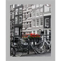 Amanti Art Brushed Sterling Silver Wood Picture Frame -Home Furniture GUEST f4ff8bcb 5077 4edf ae28 94480462fc87