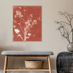 22" X 28" Enchanted Fall Rosatype VI By Nancy Green Framed Canvas Wall Art Light Brown - Amanti Art -Home Furniture GUEST f50ef3ef 847e 4bfa 9dbf 44d9421cbb03