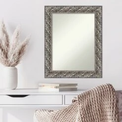 24" X 30" Non-Beveled Silver Luxor Wood Wall Mirror - Amanti Art -Home Furniture GUEST f5f66d73 8cb9 45e4 8b52 35a10193f00b