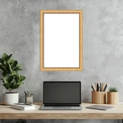 Amanti Art Salon Scoop Gold Framed Dry Erase Magnetic Board -Home Furniture GUEST f64b0de3 8c09 43c7 9b3d f5937749c059