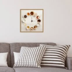 16" X 16" It's Always Coffee Time By Dina Belenko Framed Canvas Wall Art - Amanti Art -Home Furniture GUEST f8971ae7 cb73 4436 981a 4473e043ed3f