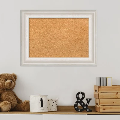 Amanti Art Trio White Wash Framed Corkboard, Natural Cork 7 Amanti Art Trio White Wash Framed Corkboard, Natural Cork - Image 5