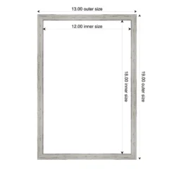 Amanti Art Shiplap White Narrow Framed Dry Erase Magnetic Board -Home Furniture GUEST faaf0afb 0935 48ee b99e 8959d621d665