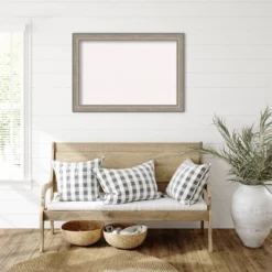 41"x29" Wood Frame White Cork Board Fleur Champagne Silver - Amanti Art: Elegant Bulletin Board, Wall Mounted Presentation Board -Home Furniture GUEST fab23f43 a18b 49b6 9b6c fe18a73a6f39