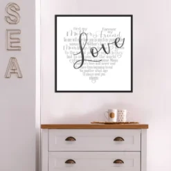 22" X 22" Mother's Day Heart Love By Cynthia Coulter Framed Canvas Wall Art Black - Amanti Art 17 22" X 22" Mother's Day Heart Love By Cynthia Coulter Framed Canvas Wall Art Black - Amanti Art -Home Furniture GUEST faeea2bb 513b 4937 ae5b 0acb1a6b3229