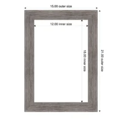 Amanti Art Pinstripe Plank Grey Narrow Framed Dry Erase Magnetic Board -Home Furniture GUEST fd0391af 67a8 4786 a123 e37e8ea82cab