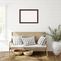 31"x23" Narrow Wood Frame White Cork Board Warm Walnut - Amanti Art: Wall-Mounted, Custom Crafted -Home Furniture GUEST fdb83f93 cfb6 489d a4a5 478f541e2c31