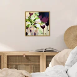 16" X 16" Amelia By Pamela K Beer Framed Canvas Wall Art - Amanti Art -Home Furniture GUEST fde0b5bf 2981 48a3 94a2 f3f0d922209f