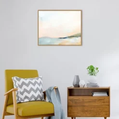 28" X 23" Open Sky Over Water By Sue Schlabach Framed Canvas Wall Art Print - Amanti Art -Home Furniture GUEST ff03036d 1770 464b 8e6c 314550dd287b