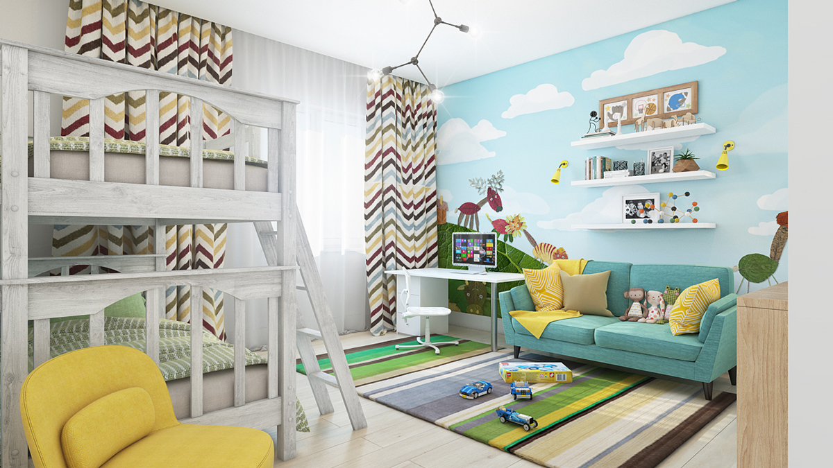 Home Furniture -Home Furniture kids room wall decor ideas